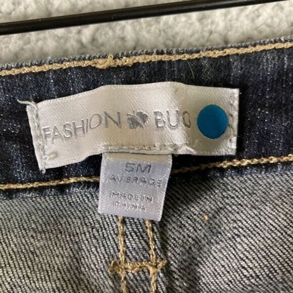 Fashion Bug Jeans Blue Size 5 Denim Bootcut Boot Cut Womens Stretch Mid Rise - Picture 5 of 12